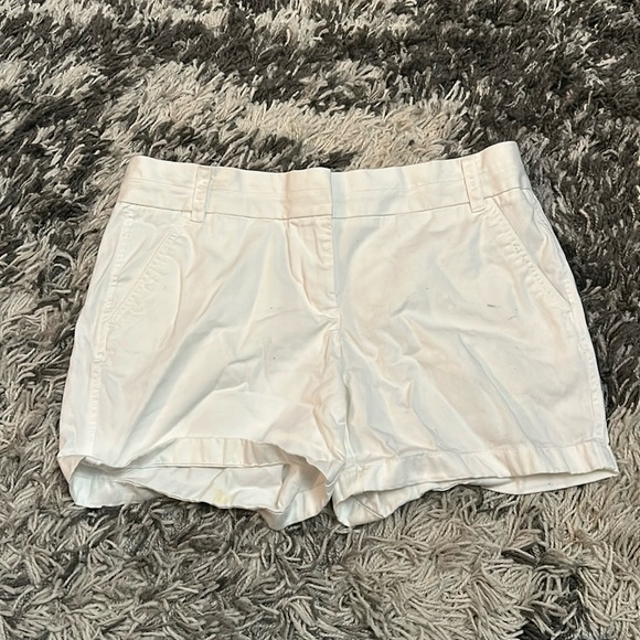 White J. Crew Chino Shorts - Picture 1 of 3